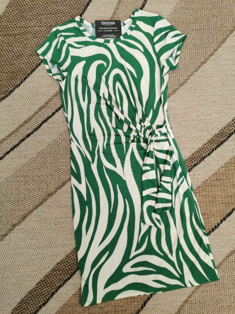 Robe courtes imprimé vert 241-RVEBO 900 - MORGAN