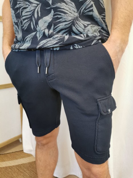 Short jog cargo homme marine P41327 292 - GARCIA