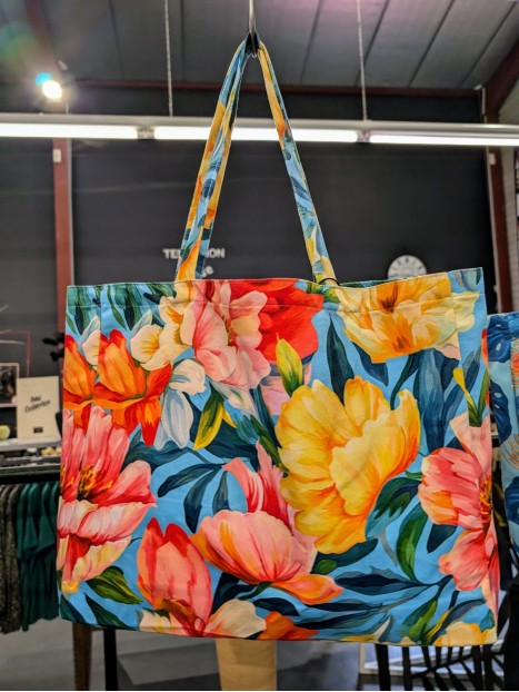 Sac cabas imprimé floral