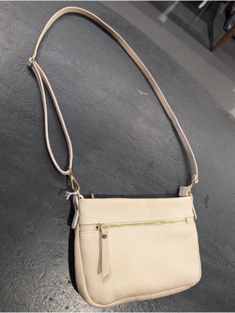 Sac à main en cuir écru 1284