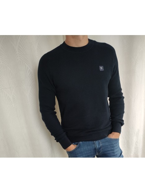 Pull structuré homme marine U41049 292 - GARCIA