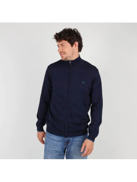 Sweat zippé homme marine Pezip OXV931103 XDPMC - OXBOW