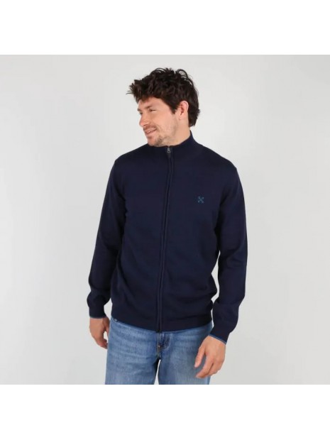 Sweat zippé homme marine Pezip OXV931103 XDPMC - OXBOW