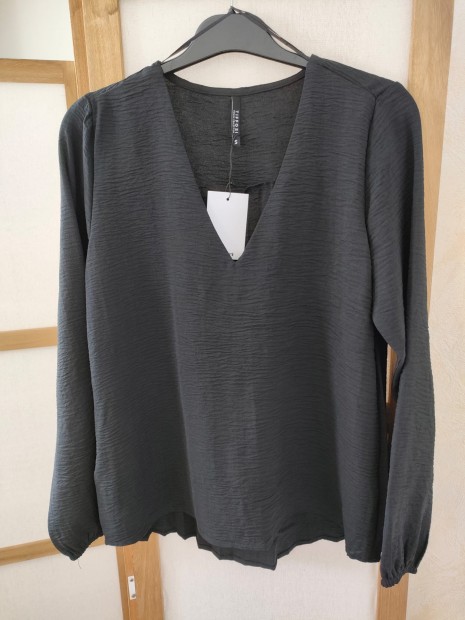 Blouse plissée noire 10057351 000 - TIFFOSI