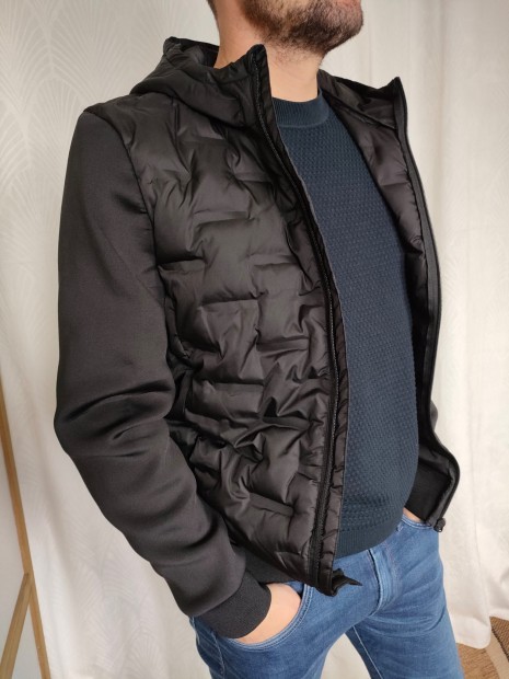 Veste homme à capuche noire 10056423 000 - TIFFOSI