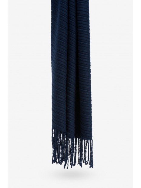 Echarpe femme marine à franges 10057461 790 - TIFFOSI