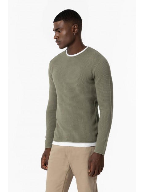 Pull vert col rond homme10038837 812 - TIFFOSI