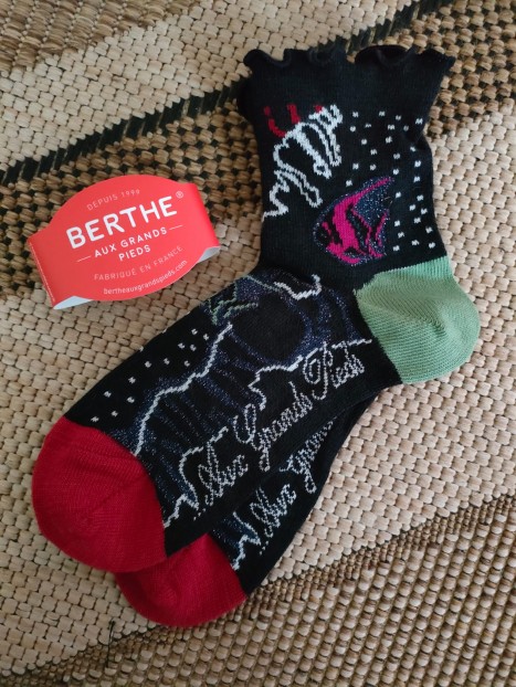 Chaussettes courtes femme Poisson BASL22 1 - BERTHE AUX GRANDS PIEDS