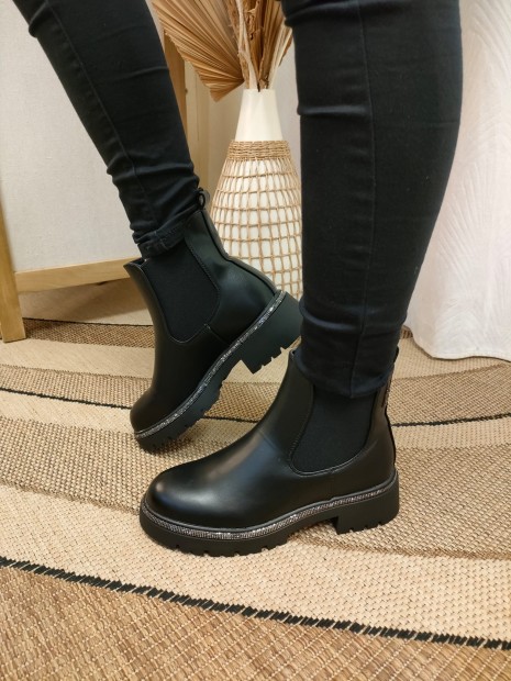 Bottines noires femme JUNE PUNR - LES PETITES BOMBES