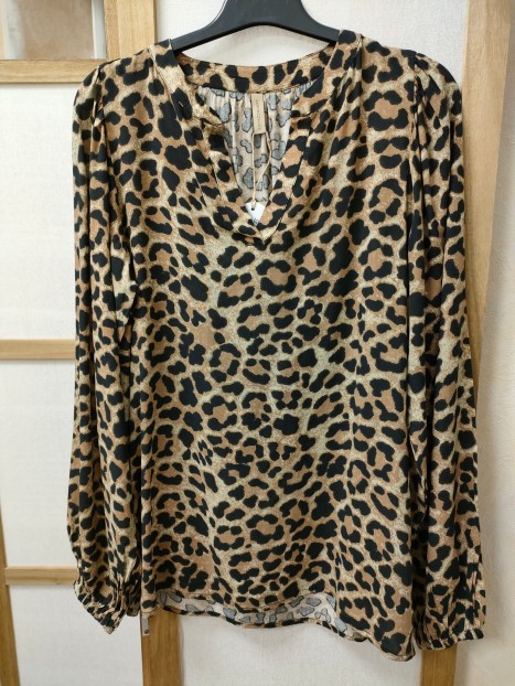 Blouse imprimé léopard FLAVIA 9999C - SOYACONCEPT