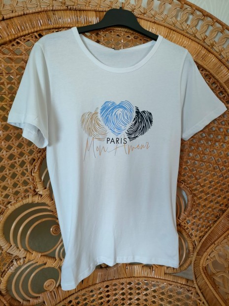 T-shirt blanc femme Paris mon amour 26926 1000 - SOYACONCEPT