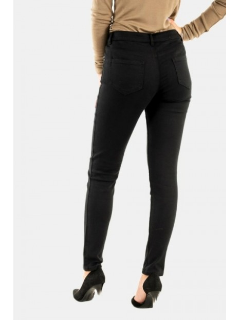 Pantalon skinny femme taille basse noir 211-PETRA 100 - MORGAN