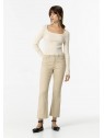 Pantalon flare femme beige Megan 10059593 17327 - TIFFOSI