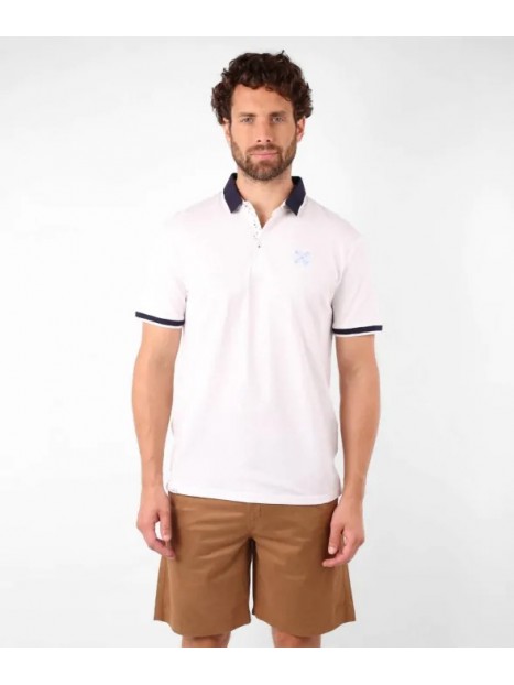 Polo blanc homme NACHEM XBLAN - OXBOW