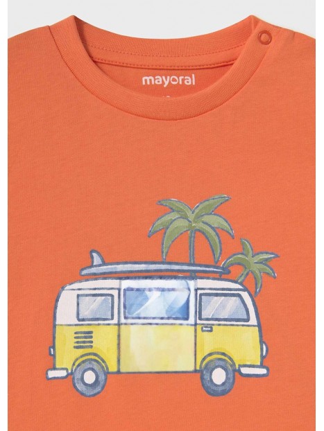 T-shirt interactif bébé orange 1063 044 - MAYORAL