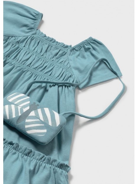Robe bébé émeraude avec sac 1920 070 - MAYORAL