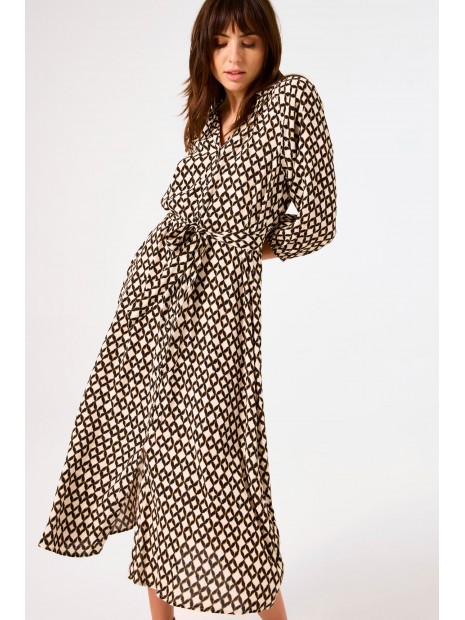 Robe en crêpe imprimé intégral C50286 2389 - GARCIA