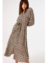Robe en crêpe imprimé intégral C50286 2389 - GARCIA
