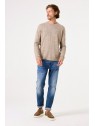 Pull marron homme col rond Z1086 2156 - GARCIA