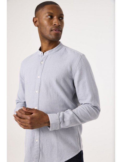 Chemise homme col mao bleue C51280 4815 - GARCIA