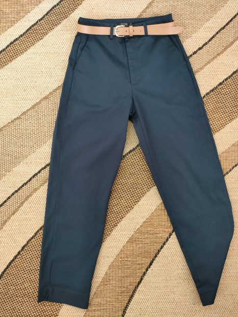 Pantalon marine femme avec ceinture 10059780 790 - TIFFOSI