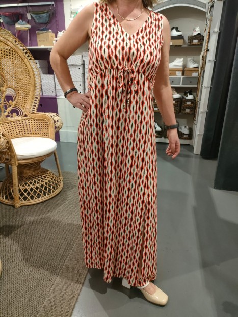 Robe imprimée RO071S25 465 - LOLA ESPELETA