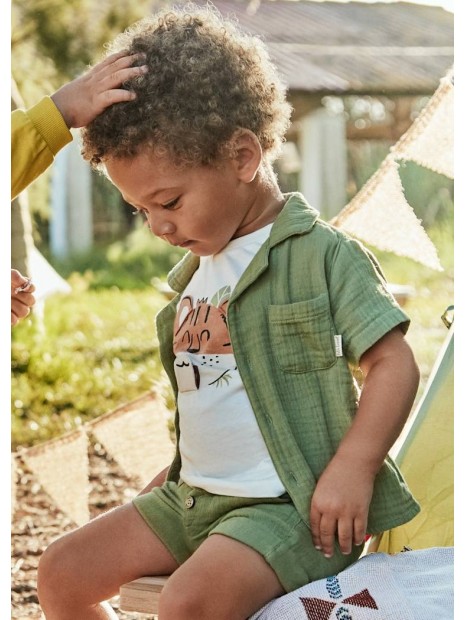 Chemise verte bébé garçon 1111 083 - MAYORAL