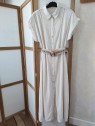 Robe beige avec ceinture 10059553 104 - TIFFOSI