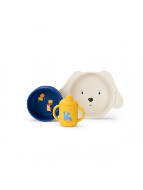 Set vaisselle silicone Puce & Pilou 684057 - MOULIN ROTY