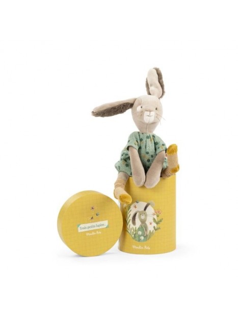 Peluche lapin sauge Trois petits lapins 678027 - MOULIN ROTY