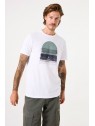 T-shirt blanc imprimé homme D51001 50 - GARCIA