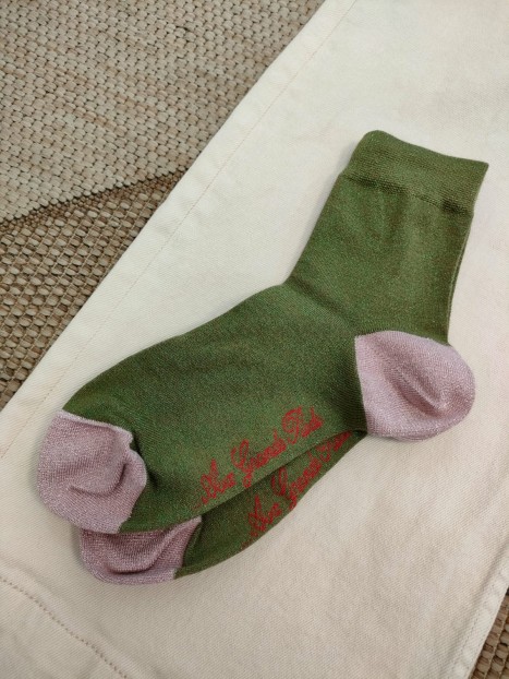 Chaussettes femme vertes BAGLUR 4 - BERTHE AUX GRANDS PIEDS