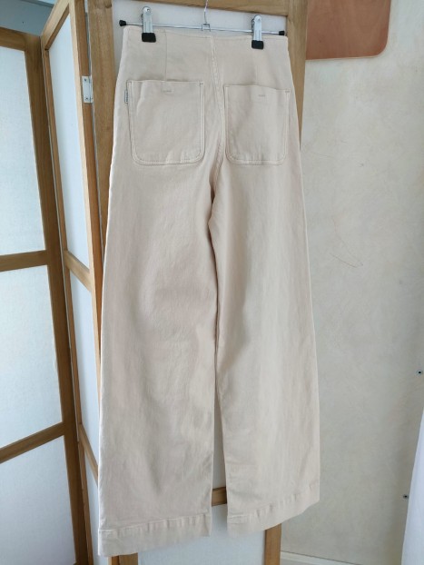 Pantalon beige femme 10059125 10232 - TIFFOSI