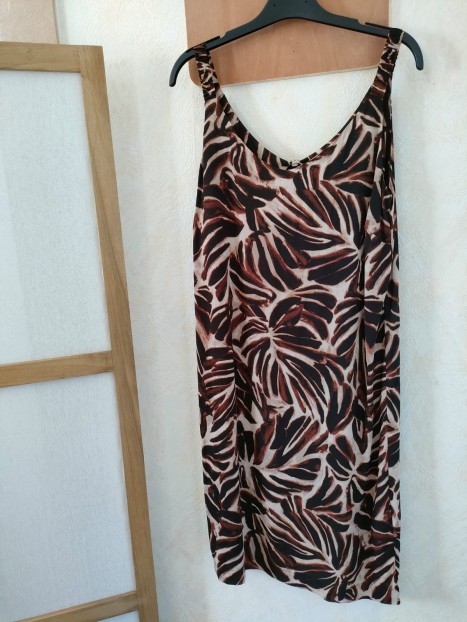 Robe imprimé marron 41256 8694 - SOYACONCEPT