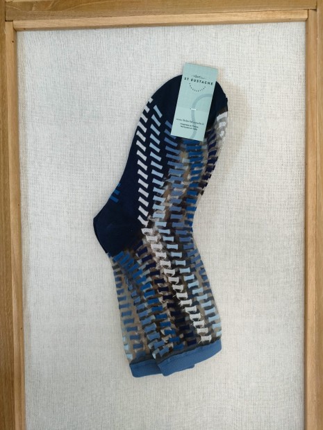 Chaussettes femme Azulejos Blue AZUBL - ATELIER ST EUSTACHE