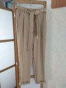 Pantalon femme beige avec ceinture 251-PAVIK 1074 - MORGAN