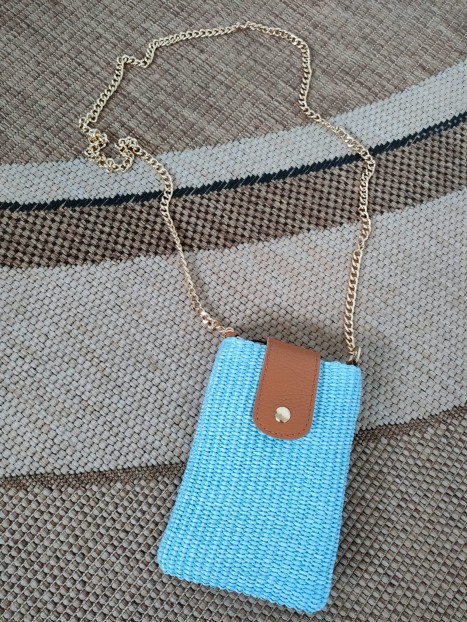 Pochette pour smartphone bleu ciel 502430