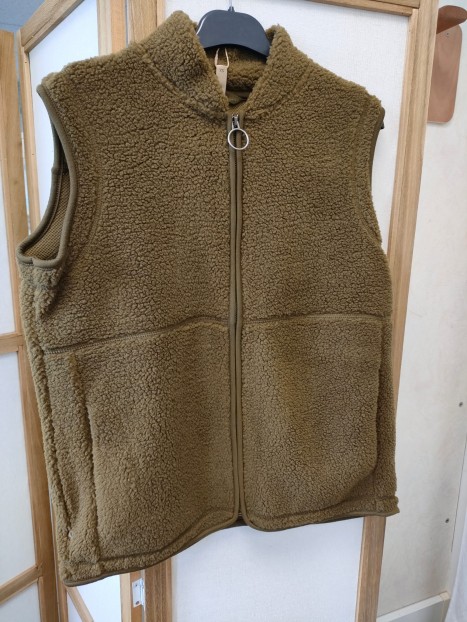 Gilet moumoute sans manches femme kaki 26851 7230 - SOYACONCEPT