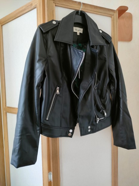 Veste noire simili cuir femme VT510W25 002 - LOLA ESPELETA