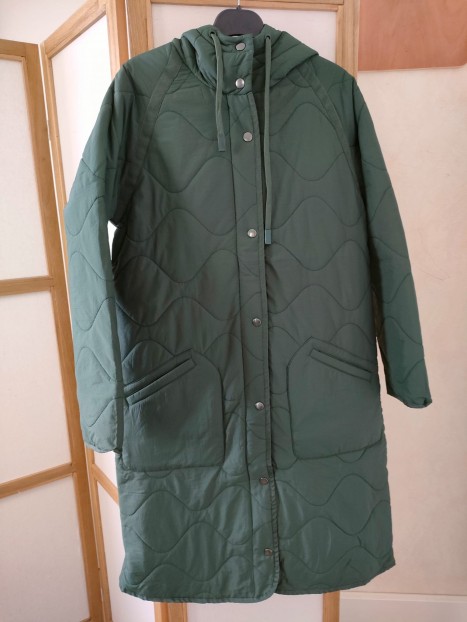 Manteau vert femme MA560W25 494 - LOLA ESPELETA