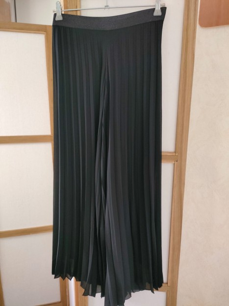 Pantalon plissé noir femme PA040W25 002 - LOLA ESPELETA