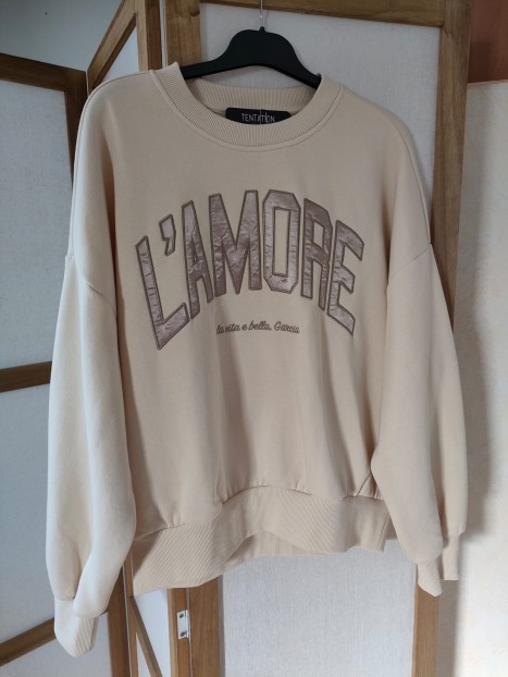 Sweat femme beige L'AMORE H50060 4294 - GARCIA