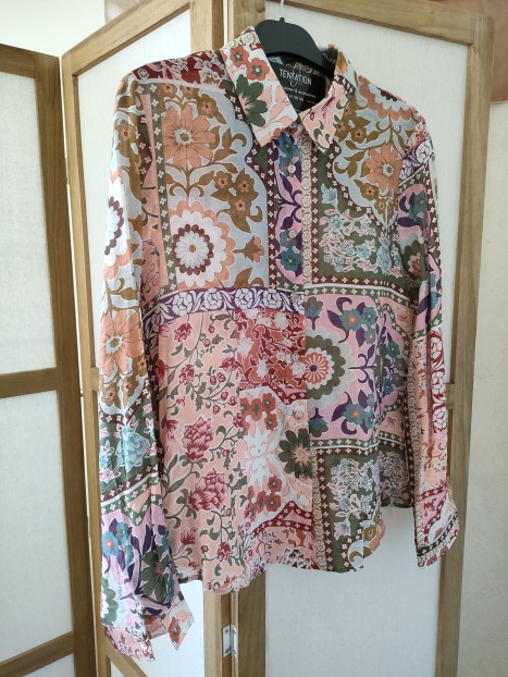 Chemise multicolore femme 4678