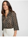 Blouse voile imprimée 252-CPLIST2 900 - MORGAN