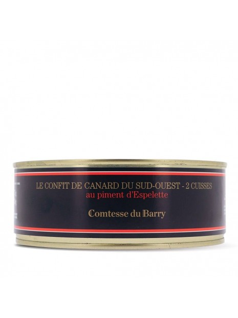 Confit de canard du sud-ouest 2 cuisses au piment d'Espelette 775g 51239254 - COMTESSE DU BARRY