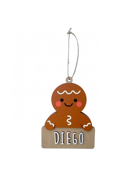 Biscuit de noël en bois personnalisable AD04 - VINTIUN