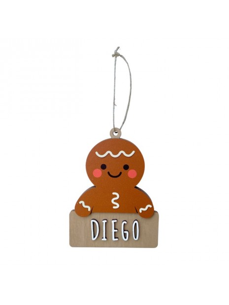 Biscuit de noël en bois personnalisable AD04 - VINTIUN