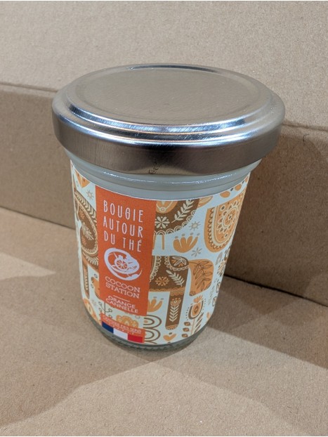 Bougie orange cannelle Cocoon station 80g