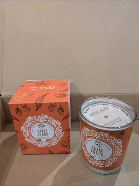 Bougie parfumée Sable chaud 180g