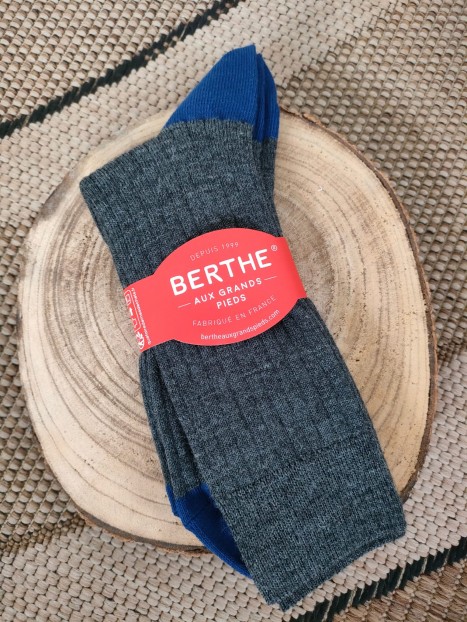 Chaussettes homme laine peignée BABA6 9 - BERTHE AUX GRANDS PIEDS